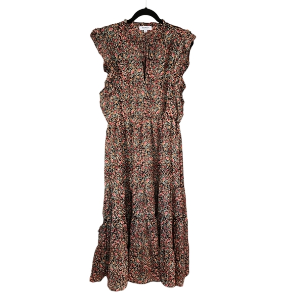 BB Dakota Steve Madden Ditsy MAxi Dress Floral Flowy Feminine - Picture 1 of 15
